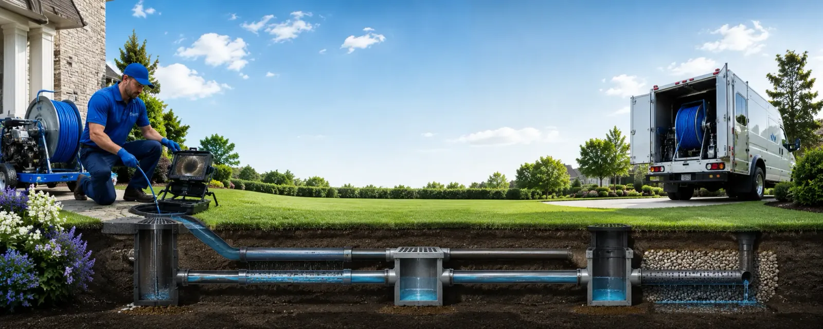 Outdoor drain cleaning information for Sunset Beach, CA